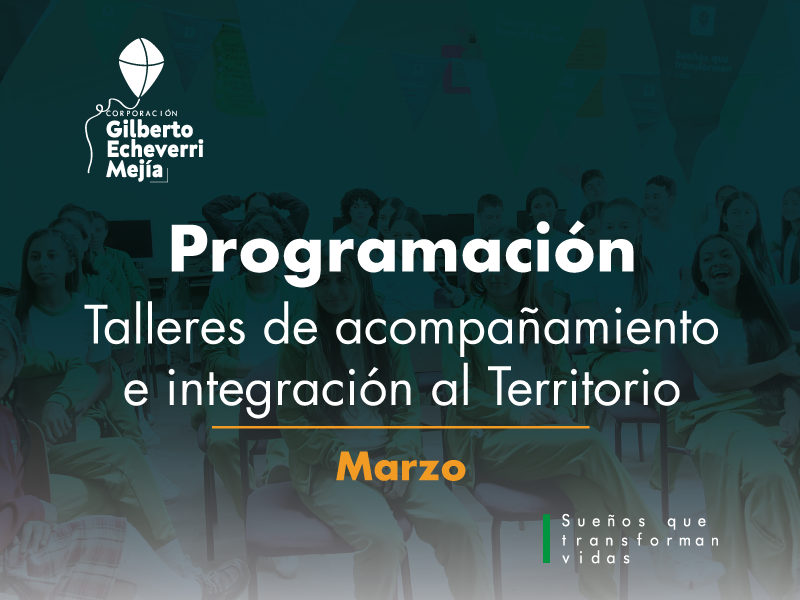 Programación de talleres marzo