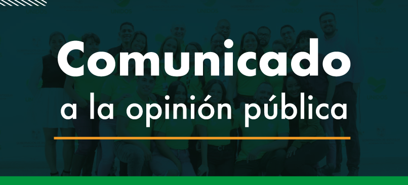 Comunicado a la opinión pública