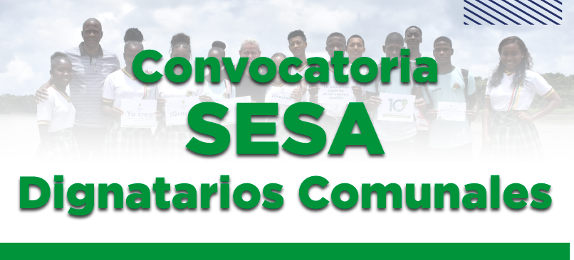 Texto: convocatoria SESA para dignatarios comunales