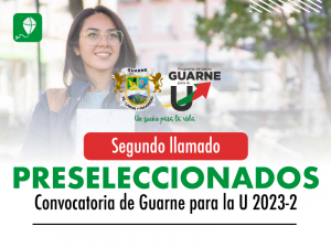 Segundo llamado preseleccionados Convocatoria de Guarne para la U 2023-2