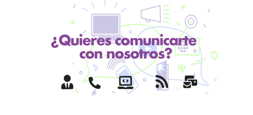 Íconos de canales de atención