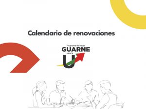 Logo Guarne para la U. Calendario de renovaciones