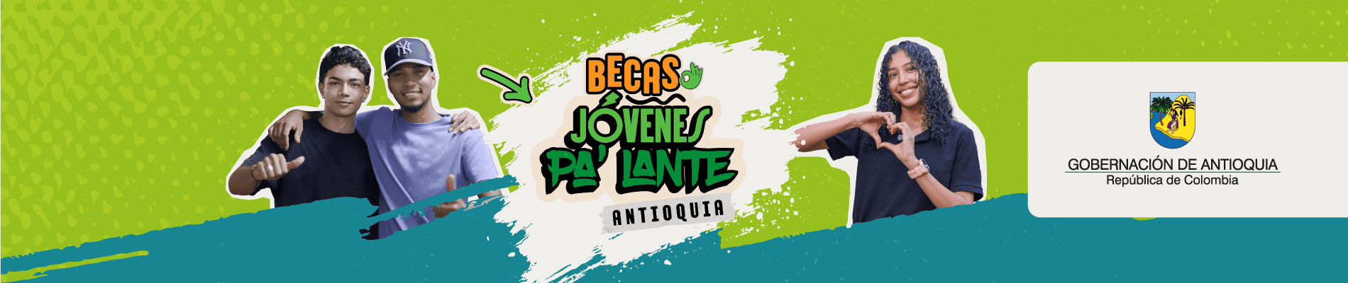 banner microcitio de becas - Becas, J&oacute;venes pa' lante Antioquia Corporaci&oacute;n Gilberto Echeverri mej&iacute;a